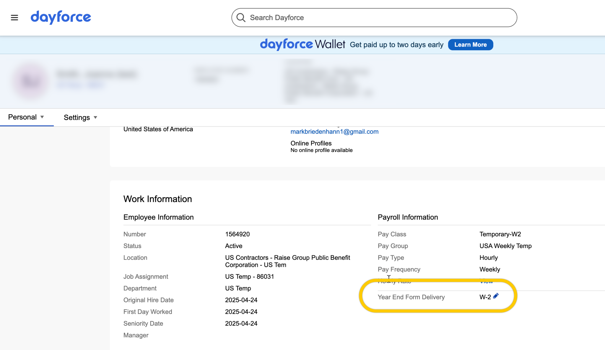 How to update your year-end form delivery (e.g., W-2) in Dayforce ...